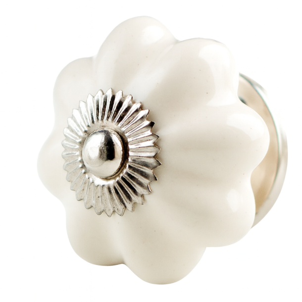 La Finesse Keramik Knop, Creme