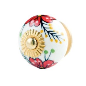  La Finesse Hvid Knop, Rd Skovblomst