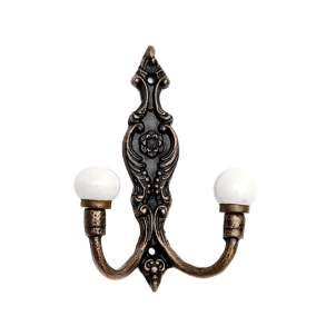  La Finesse Dobbelt Knage m. dekor og knob, Brun