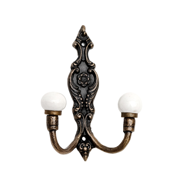  La Finesse Dobbelt Knage m. dekor og knob, Brun