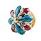 La Finesse Bl Knop, Med Blt Blad Og Rde Blomster