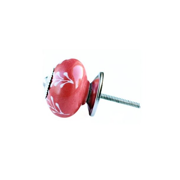 La Finesse R�d Knop Med Hvide Havplanter