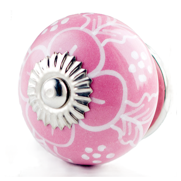 La Finesse Lyser�d Knop, Hvid Blomst