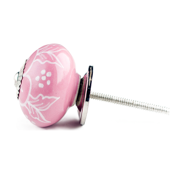 La Finesse Lyser�d Knop, Hvid Blomst