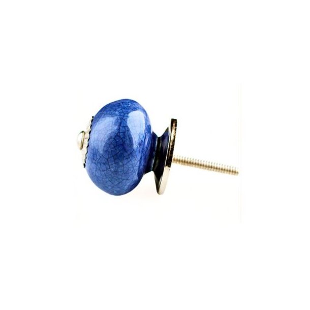 La Finesse Knop Med Krakeleret Mnster, Mrkebl