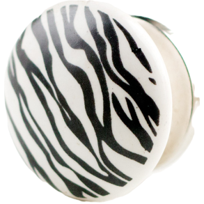 La Finesse Keramik Knop, Zebra Striber