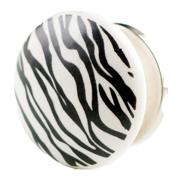 La Finesse Keramik Knop, Zebra Striber