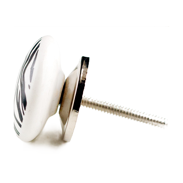 La Finesse Keramik Knop, Zebra Striber