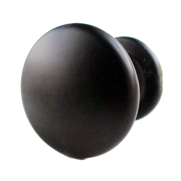 La Finesse Glat Metalknop, Sort