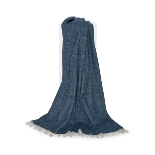 Ls Uldstue Plaid Nataly, Airforce Blue