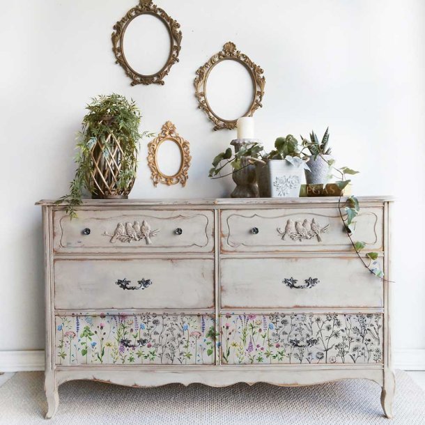  Vintage Paint Redesign Decor Transfers, Tiny Flowers