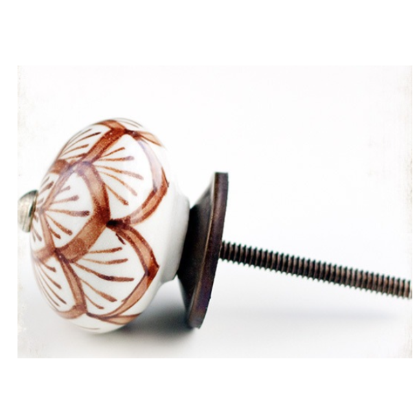 La Finesse Hvid Knop, Brune Blade