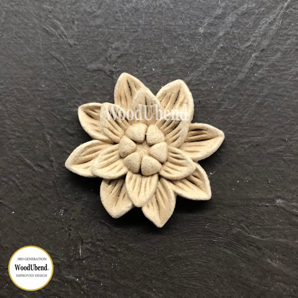 WoodUbend Eksotisk Blomst, Dia. 4,5 cm