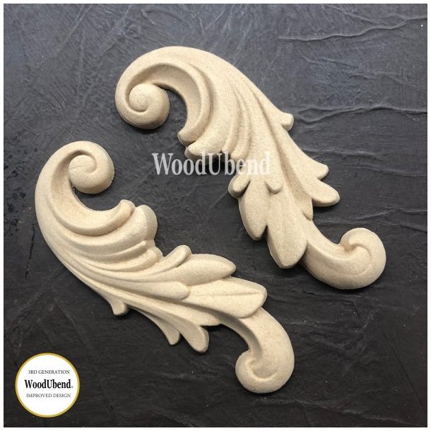 WoodUbend, Hjrnest, 2 stk. 11,5x4 cm. 