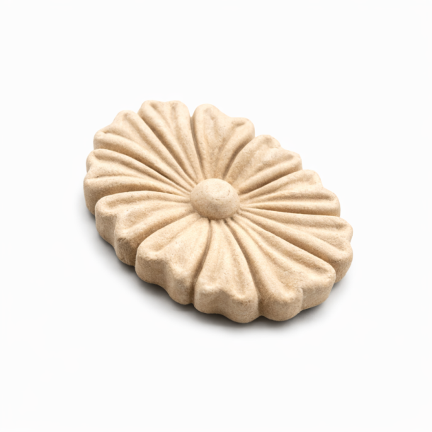 WoodUbend Tr�udsk�ring Massive Blomster, 5x4 cm.