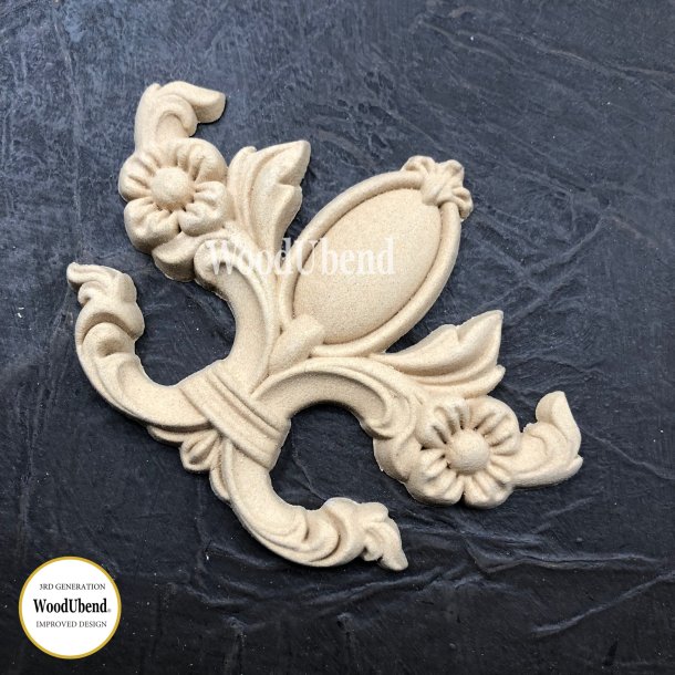WoodUbend Tr�udsk�ring Dekorativ Plade, 11,5 x 8 cm