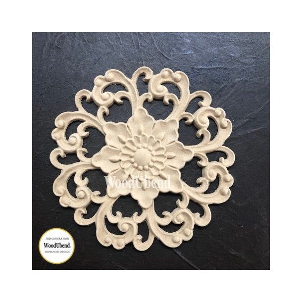 WoodUbend Firkantet Centerstykke, 14.5 x 14.5 cm.