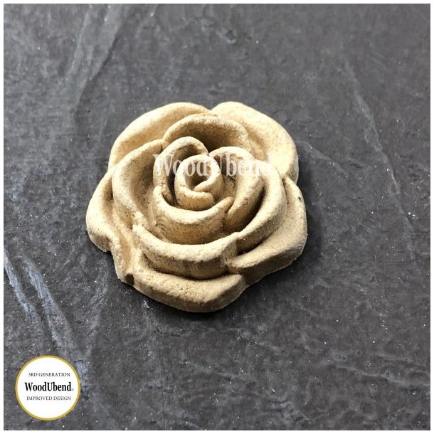 WoodUbend Trudskring Rose, 2.7x2.7 cm.