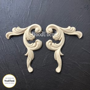 WoodUbend Trudskring, Hjrne st af 2 stk., 8,5x11 cm.