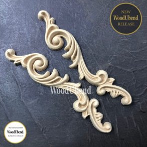 WoodUbend Trudskring Rulledrber 2 stk, 19x5 cm.