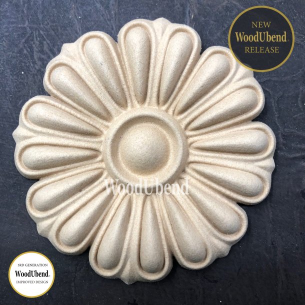 WoodUbend Trudskring Blomst, 10,2x10,2 cm.