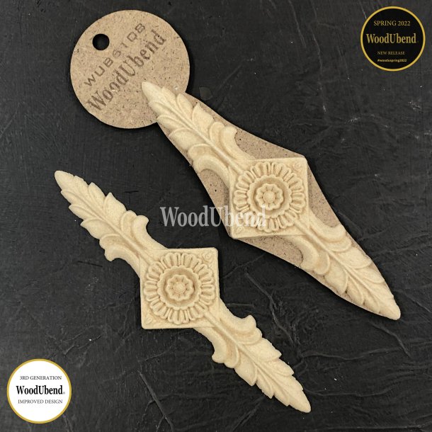 WoodUbend Trudskring Dekoration, 17x5.5x0.5 cm.