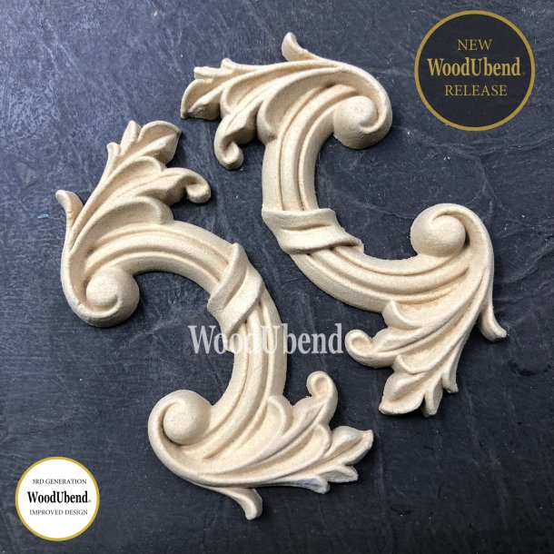 WoodUbend Trudskring Halvmne, 5,5x10,3 cm.