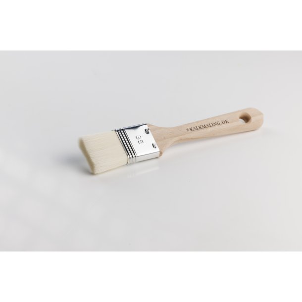 Kalkmaling, Flad Pensel Hvid, 3.5 cm.