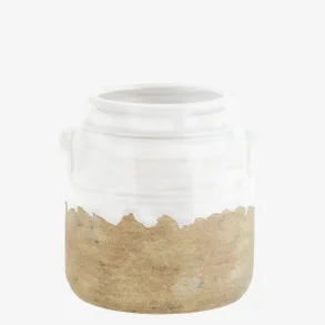 Madam Stoltz Sten Vase, Hvid Natur