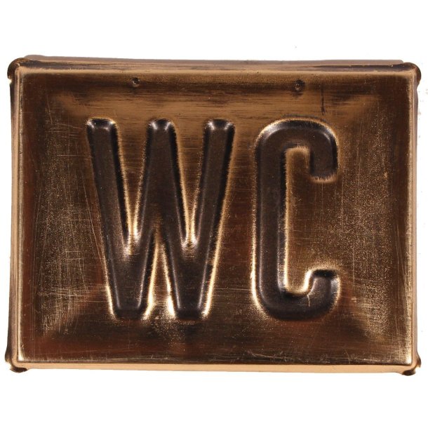 La Finesse Metalskilt WC
