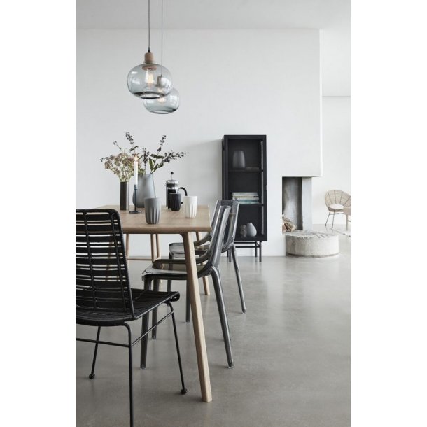 Hbsch Krus, porceln, hvid/sort/gr, s/3