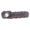 La Finesse Flettet Knop Lder - Sort