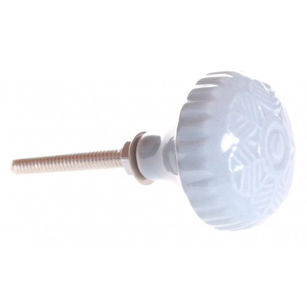 La Finesse Rund Keramik Blomst Knop, - Bl�/Gr�