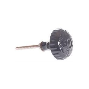 La Finesse Rund Keramik Knop, Blomst Sort 