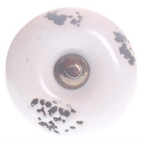 La Finesse Hvid Porcel�nsknop, Irret