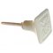 La Finesse Firkantet Keramik Knop, Dusty Green