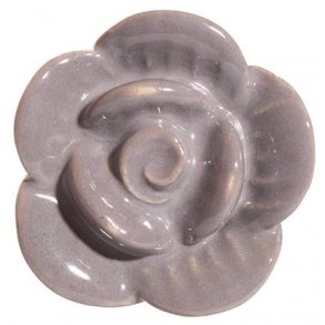 La Finesse Keramik Knop, Brun Blomst