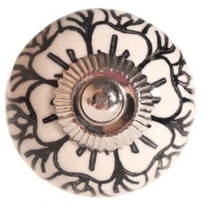 La Finesse Knop Porceln Sort Mnster