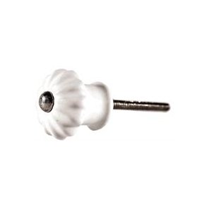 La Finesse Keramik Knop Lille, Hvid