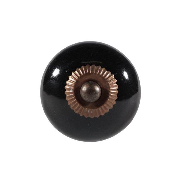 La Finesse Keramik Knop, Sort