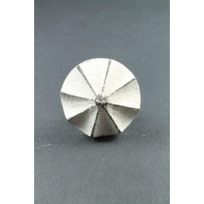 La Finesse Kantet Rund Jern Knop, Creme