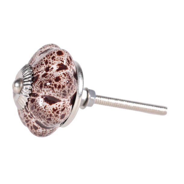 La Finesse Keramik Blomst Knop, Brun