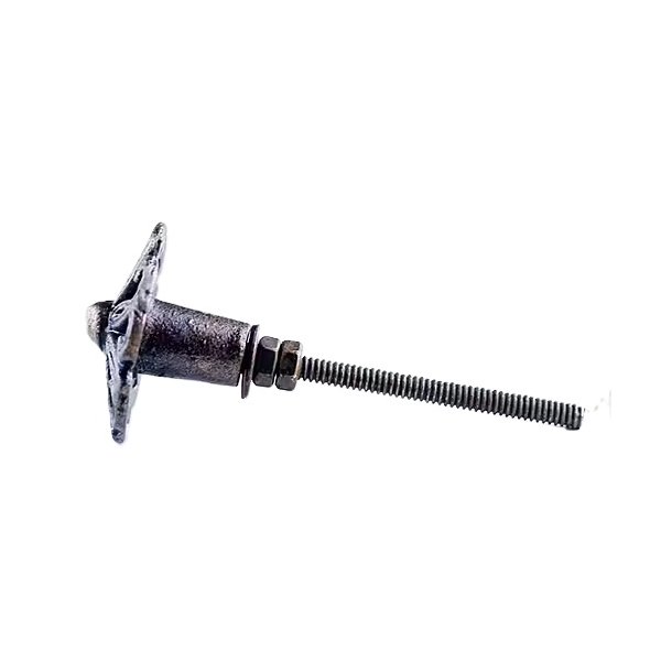 La Finesse Metal Knop, Brun Blomst