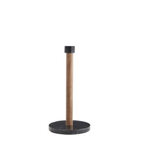 Madam Stoltz Kkkenrulleholder, Sort Marmor og Natur