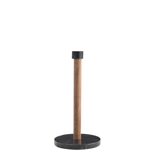 Madam Stoltz Kkkenrulleholder, Sort Marmor og Natur