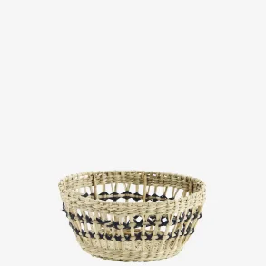 Madam Stoltz Rund Kurv, Natur og Sort