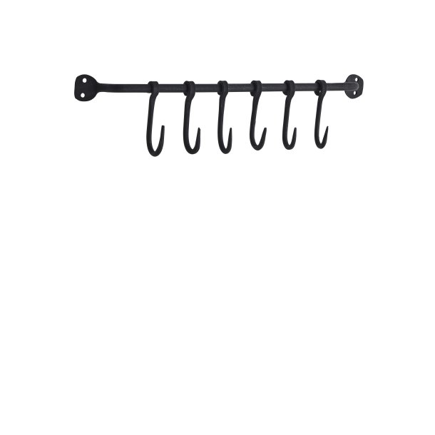 Madam Stoltz Knager�kke Med 6 Kroge, Sort