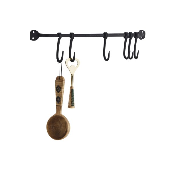 Madam Stoltz Knager�kke Med 6 Kroge, Sort