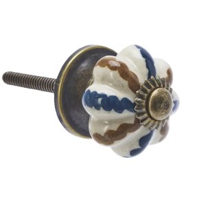 Madam Stoltz Hndmalet Greb, Brun og Bl