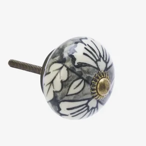  Madam Stoltz Hndmalet Greb, Antique Hvid og Gr